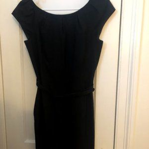 BR belted suit dress, black, Size 6